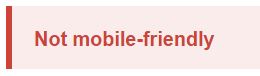 Your website is not mobile friendly